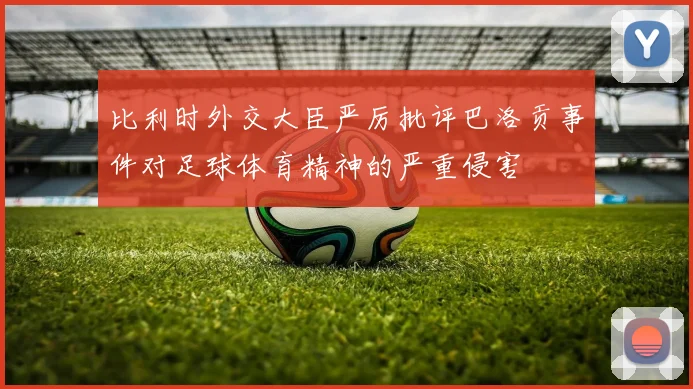 比利时外交大臣严厉批评巴洛贡事件对足球体育精神的严重侵害